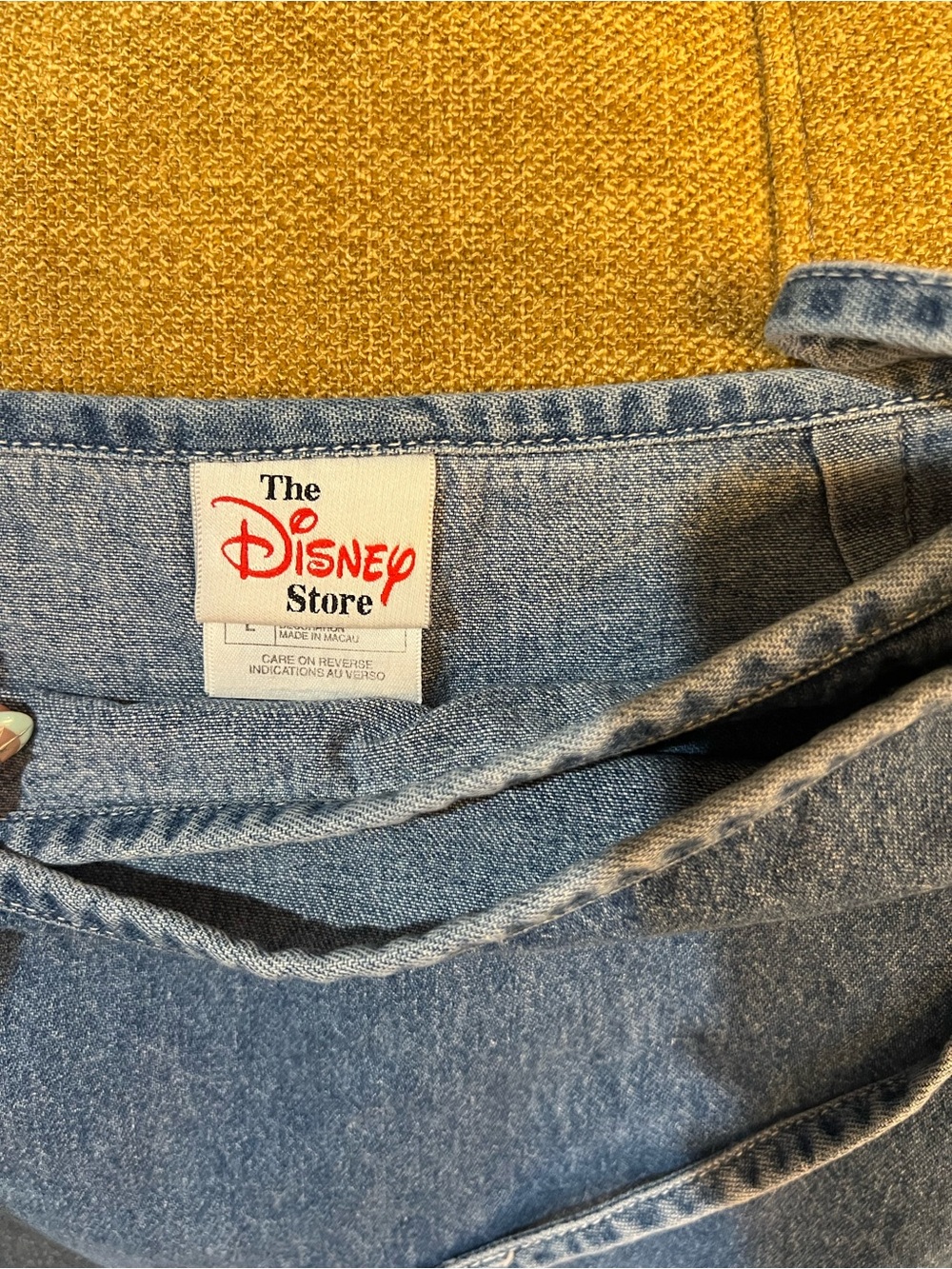 Disney Lady and the Tramp Embroidered Denim Wrap Skirt - Picture 5 of 7